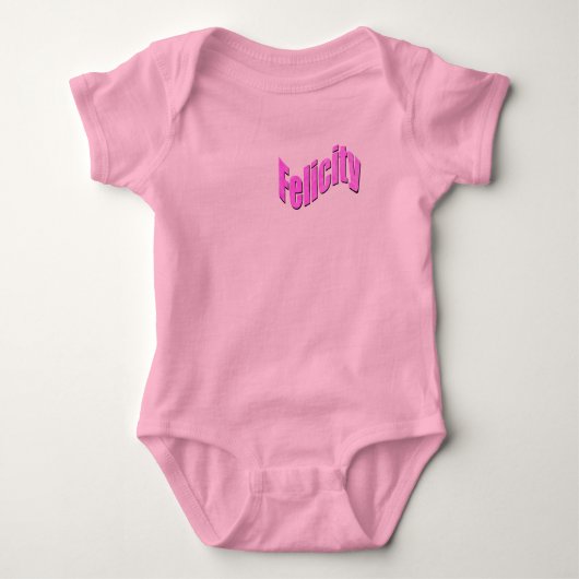 Felicity Naam In Roze, Romper (Voorkant)
