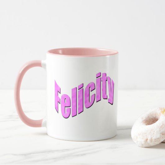 Felicity, Name, Logo, Mok (Met donut)