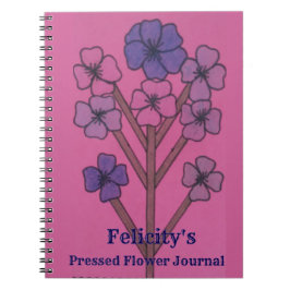 Felicity's Geperste Bloemenjournaal Notitieboek