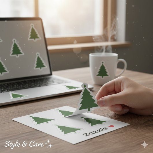 Felien Kerstboom Sticker Set Met 4 Vellen