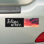 feliene golf bumpersticker (Op auto)