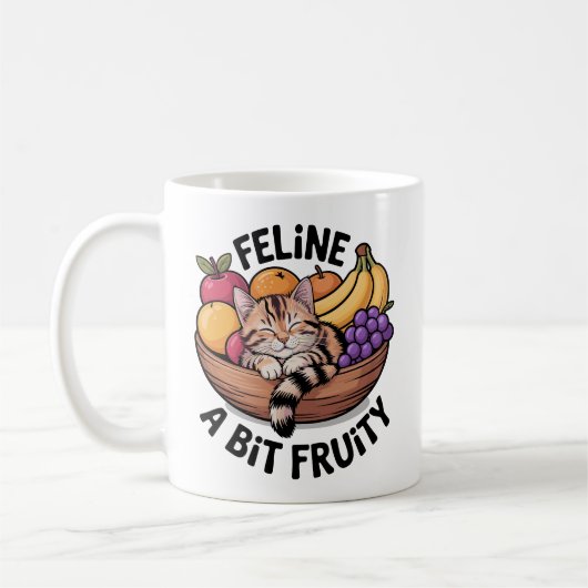 Feline a Bit Fruity - Cozy Cat Koffiemok (Links)