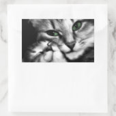 Feline affectie rechthoekige sticker (Tas)