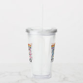 Feline Ally – Rainbow Cat LGBTQ Pride Acryl Drinkbeker (Rechts)