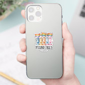 Feline Ally – Rainbow Cat LGBTQ Pride Sticker (Telefoon)