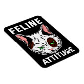 Feline Attitude Cat Mood Pet Character Magneet (Rechterzijde)