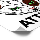 Feline Attitude Cat Mood Pet Character Poster (Hoek)