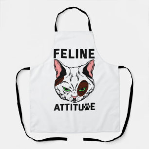 Feline Attitude Cat Mood Pet Character Schort