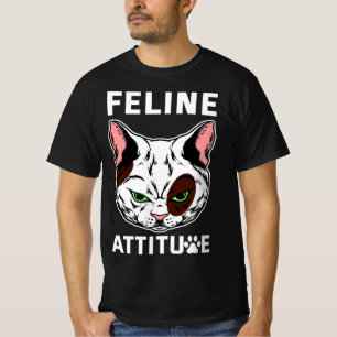 Feline Attitude Cat Mood Pet Character T-shirt