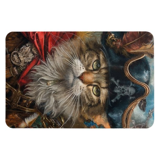 Feline Buccaneer - Flexibele fotomagneet Magneet (Horizontaal)