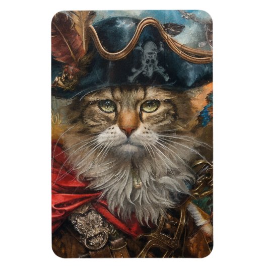 Feline Buccaneer - Flexibele fotomagneet Magneet (Verticaal)