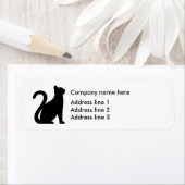 Feline Cat Thema Adres Sjabloon Labels (Insitu)