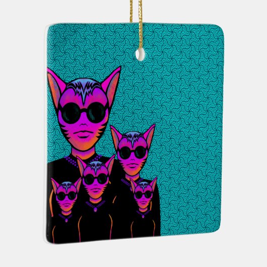 Feline character keramisch ornament (Rechts)