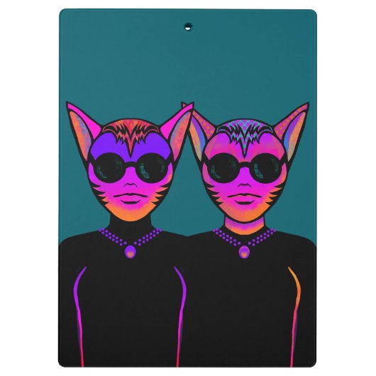 Feline Character Klembord (Achterkant)