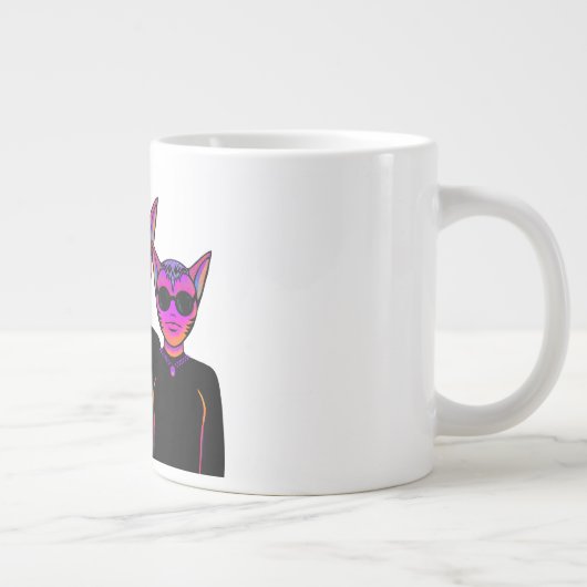 Feline characters Design Grote Koffiekop (Rechts)