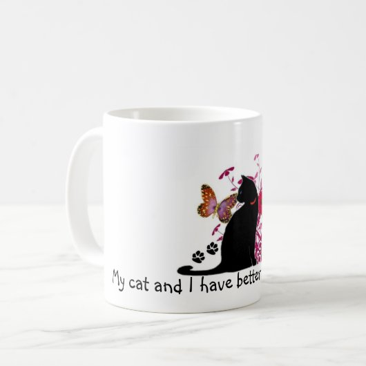 Feline Chatter Koffiemok (Voorkant links)