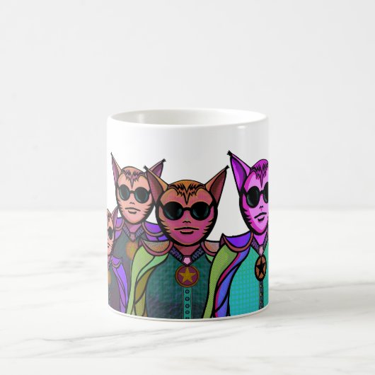 Feline Creatures Design Pickleball Paddle Koffiemok (Center)