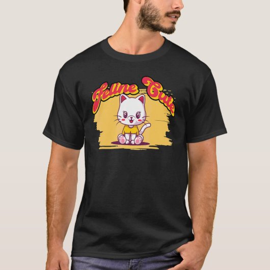 Feline Cute Cat Pun 1 T-shirt (Voorkant)