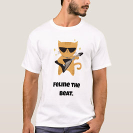 Feline de beat / grappige kat t-shirt