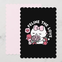 Feline de Liefde - Mooie Valentijnsdag Kat Design