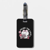 Feline de Liefde - Schattigee Valentijn's Cat Desi Bagagelabel (Achterkant verticaal)