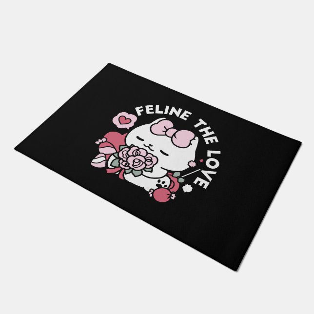 Feline de Liefde - Schattigee Valentijn's Cat Desi Deurmat (Schuin)