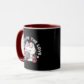 Feline de Liefde - Schattigee Valentijn's Cat Desi Mok (Voorkant links)