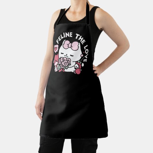 Feline de Liefde - Schattigee Valentijn's Cat Desi Schort (Insitu)