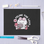 Feline de Liefde - Schattigee Valentijn's Cat Desi Tissuepapier (Craft)