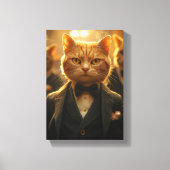 Feline Detective op het Hoesje Canvas Afdruk (Voorkant)