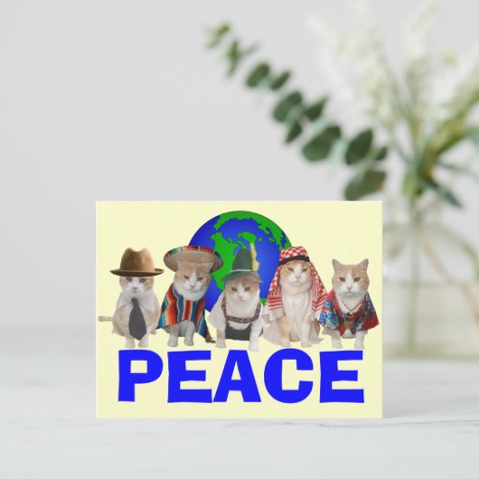 Feline Diplomatic Corps Briefkaart (Staand voorkant)