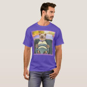 "Feline Driver" Kute foto. Bestel nu T-shirt (Voorkant volledig)