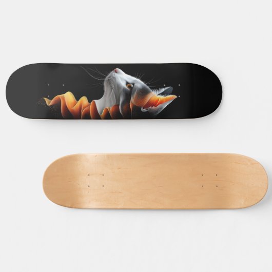 Feline Elegance Skateboard (Horizontaal)