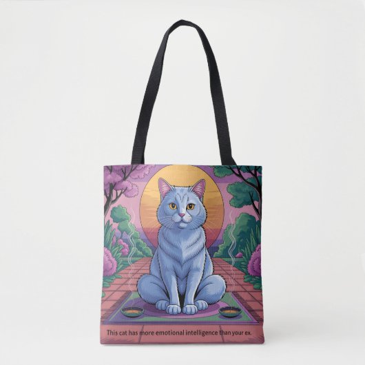 Feline Enlightenment Tote Bag (Voorkant)