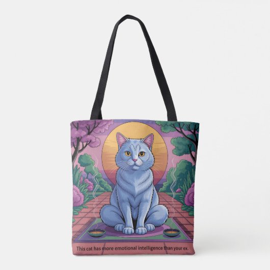 Feline Enlightenment Tote Bag (Achterkant)