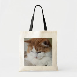 (Feline Fancy) Kat Overpeinzing: Kat Foto Tote Bag