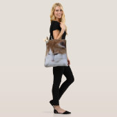 (Feline Fancy) Kat Overpeinzing: Kat Foto Tote Bag (Op model)