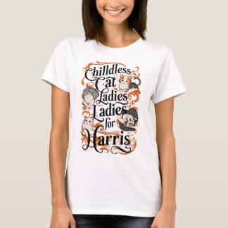 Feline Fandom: Kinderloze Kattenvrouwen T-shirt