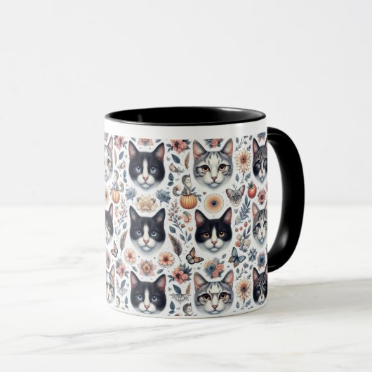 Feline Fantasy: Een grillige Dans van Katten en Na Mok (Voorkant rechts)