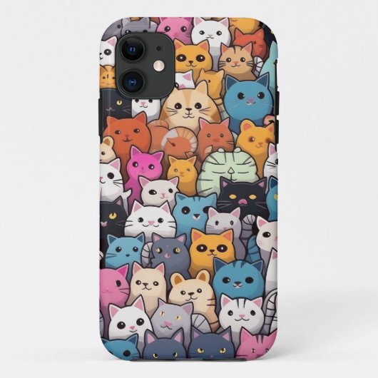 Feline Fantasy: Schattigee anime Cats Galore Case-Mate iPhone Case (Achterkant)