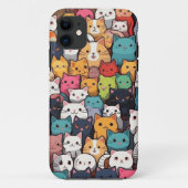 Feline Fantasy: Schattigee anime Cats Galore Case-Mate iPhone Case (Achterkant)