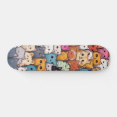 Feline Fantasy: Schattigee anime Cats Galore Persoonlijk Skateboard (Horizontaal)