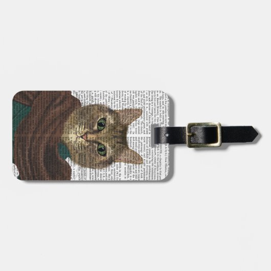 Feline Fashionista Bagagelabel (Voorkant horizontaal)