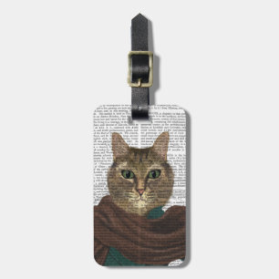 Feline Fashionista Bagagelabel