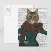 Feline Fashionista Briefkaart (Voorkant / Achterkant)
