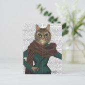 Feline Fashionista Briefkaart (Staand voorkant)