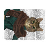 Feline Fashionista Magneet (Horizontaal)