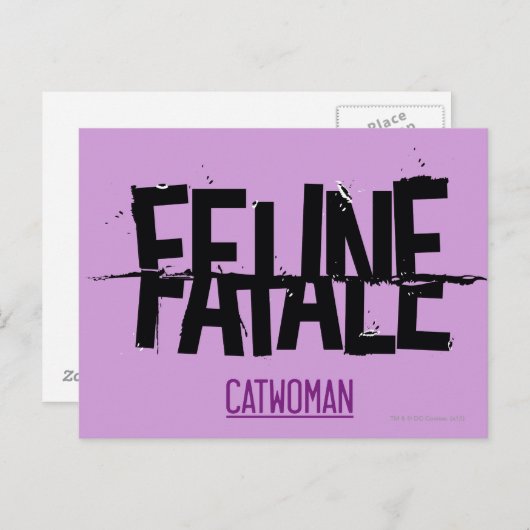 Feline Fatale Briefkaart (Voorkant / Achterkant)