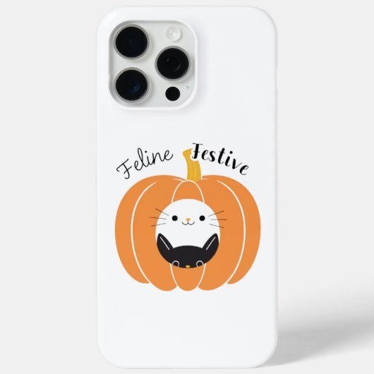 Feline Feestelijke Pompoen Katten Telefoonhoesje Case-Mate iPhone Case (Achterkant)