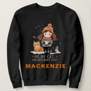 Feline Feesten: Aangepaste Winter Chat Kerstmis Trui